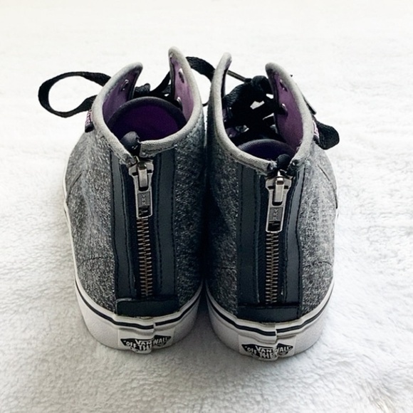 Like New Gray Vans Missy High Top Sneakers, size 6 - Picture 6 of 9